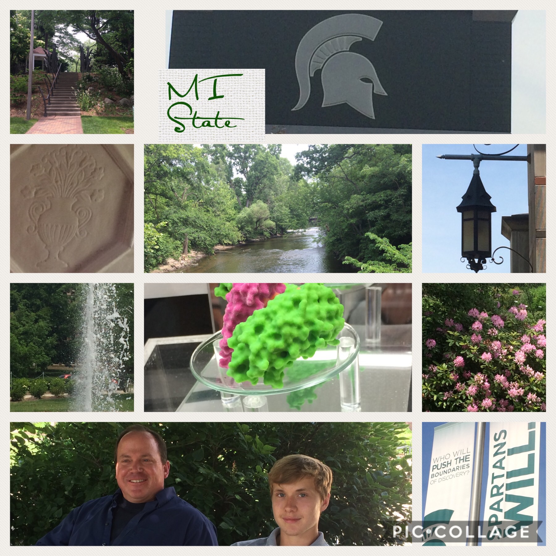 Here is a picture of one of our college visits.